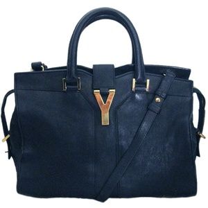 Saint Laurent Y ChYc Y-ligne Cabas Mini Dark Blue